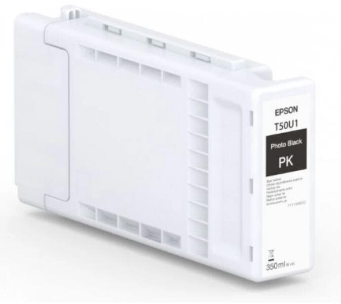Epson UltraChrome XD3 350ml T50U1 Photo Black Pigment Ink Cartridge,