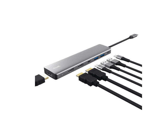 Adaptor Trust Dalyx 7-in-1, 2 porturi interfata USB-A 3.2 gen - 3