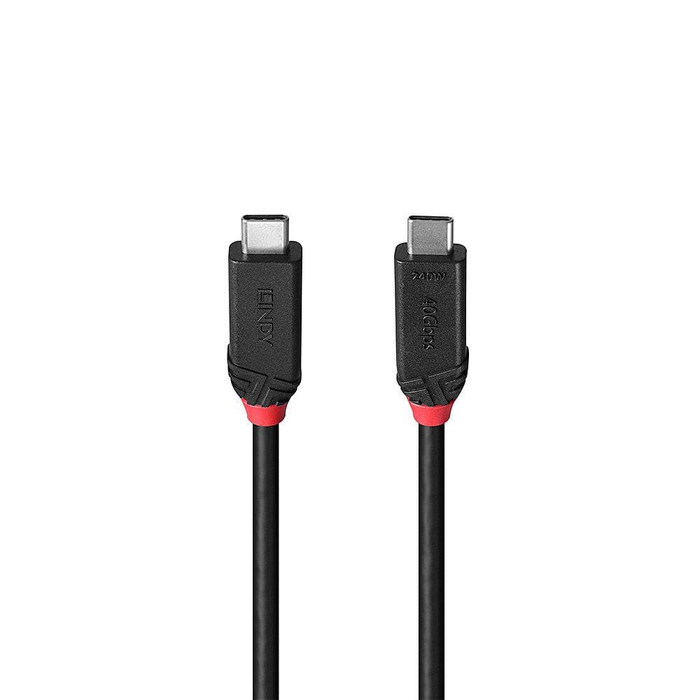Cablu Lindy 2m USB4 240W Type C, 40 Gbps, Black - 2