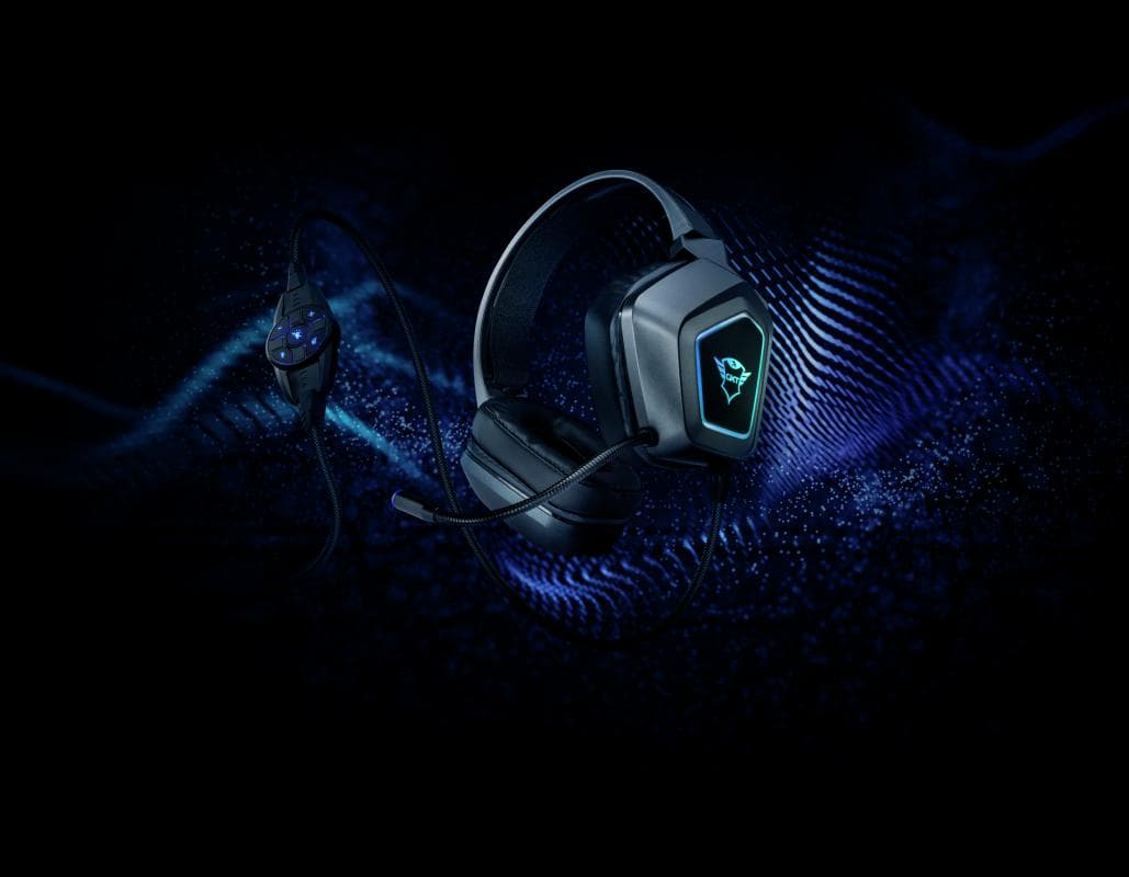 Casti Gaming Head-band Trust GXT 450 Blizz RGB 7.1 Surround, - 6