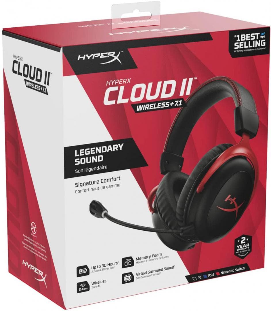 Casti Head-band HyperX Cloud II Wireless, Fara Fir, Multicolor - 2