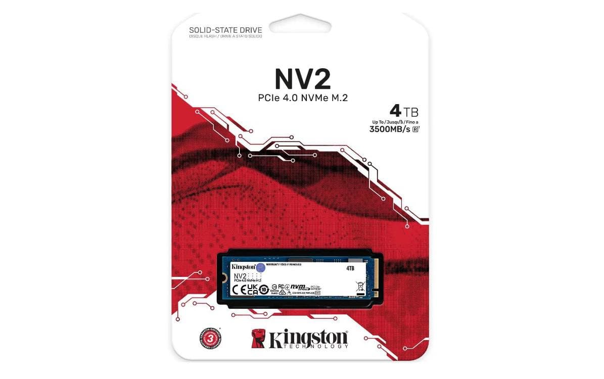 SSD intern Kingston NV2, 4 TB, PCI Express 3.0 x4, - 2