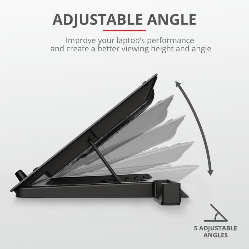 Stand/Cooler notebook Trust GXT 1125 Quno, max 17.3 inch, 5 - 4