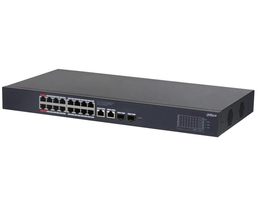 Switch Dahua 18 porturi, gigabit, 2 porturi SFP, 16 porturi - 2