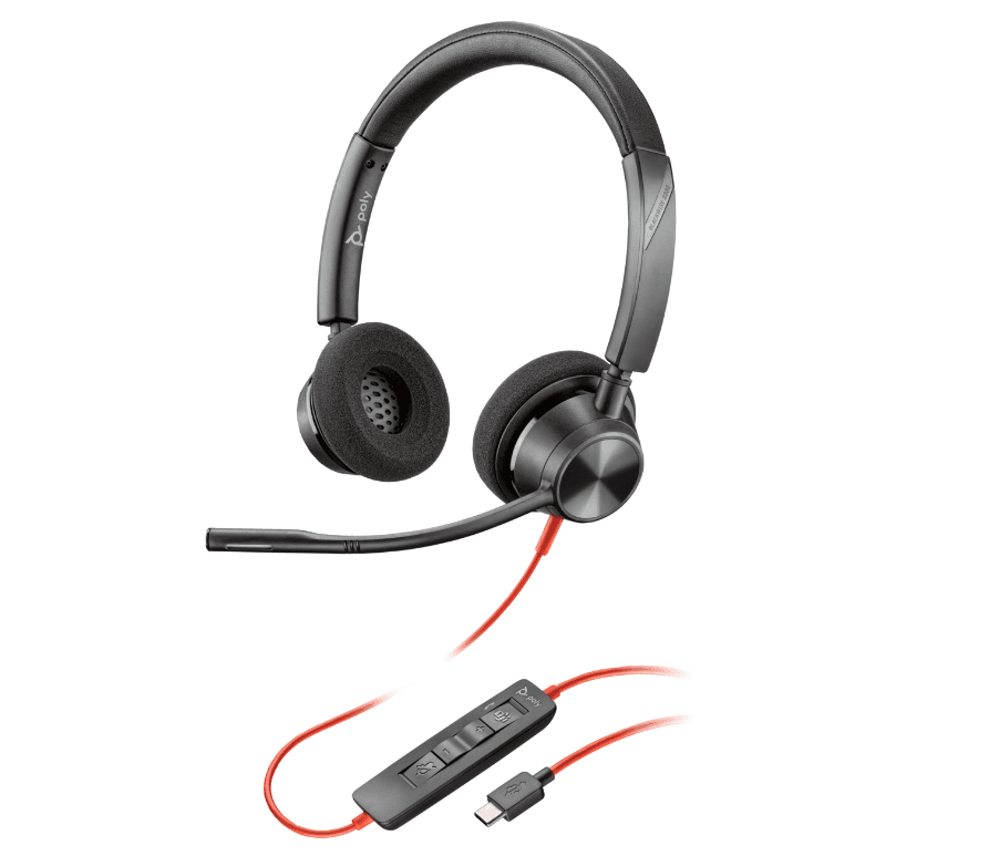 Casti Head-band HP Blackwire 3320, Cu fir, Negru