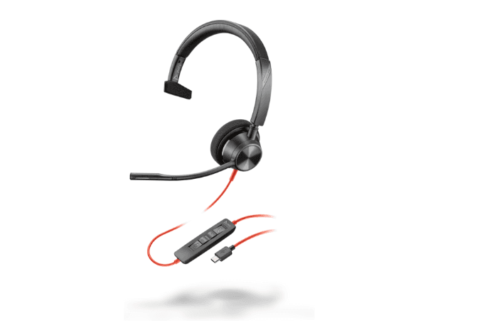 Casti Mono-casca HP Blackwire 3310, Cu fir, noise-canceling, Negru
