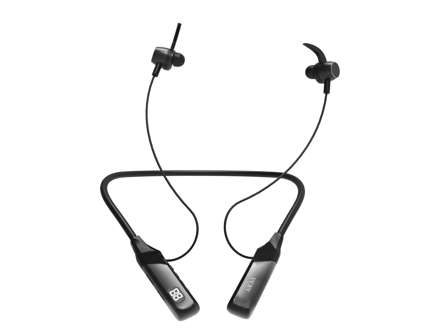 Casti Head-band AKAI BTN-B100, Fara Fir, Negru - 8