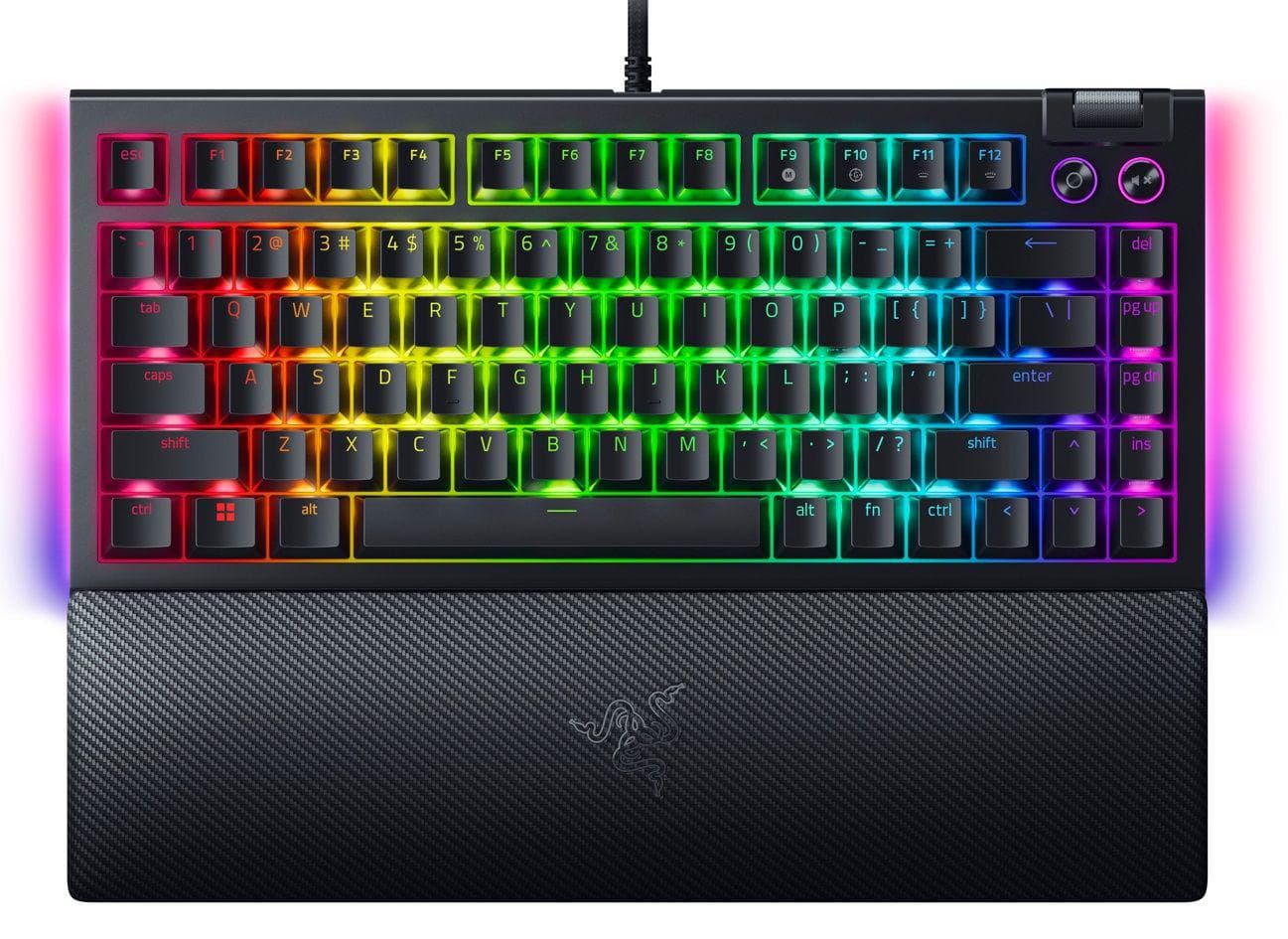 Tastatura mecanica gaming BlackWidow V4 75%, taste ABS, layout Intls.