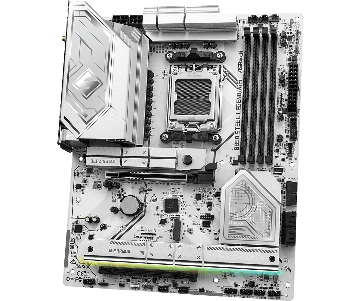 Placa de baza ASRock B850 Steel Legend WiFi, Socket AM5, - 4