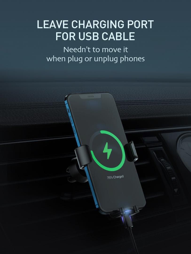 Suport auto telefon Gravity Serioux CH03, Material: ABS+ aluminium, mod - 8