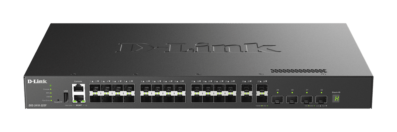 D-Link Switch L3 Managed 32 porturi DXS-3410-32SY, Dimensiuni:441.0 x 250