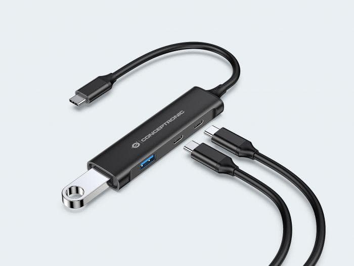 CONCEPTRONIC HUBBIES12B 4-Port USB 3.2 Gen 1 Hub, USB-C x - 6