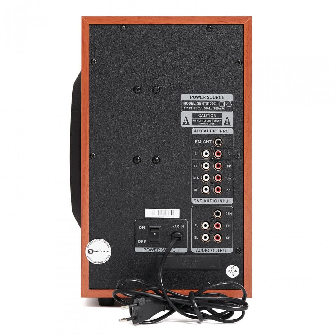 Boxe Serioux 5.1 SoundBoost HT5100C, 140W RMS, lemn - 5