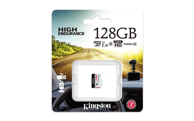 Card de Memorie Micro SDXC Kingston High Endurance, 128GB, Adaptor - 2