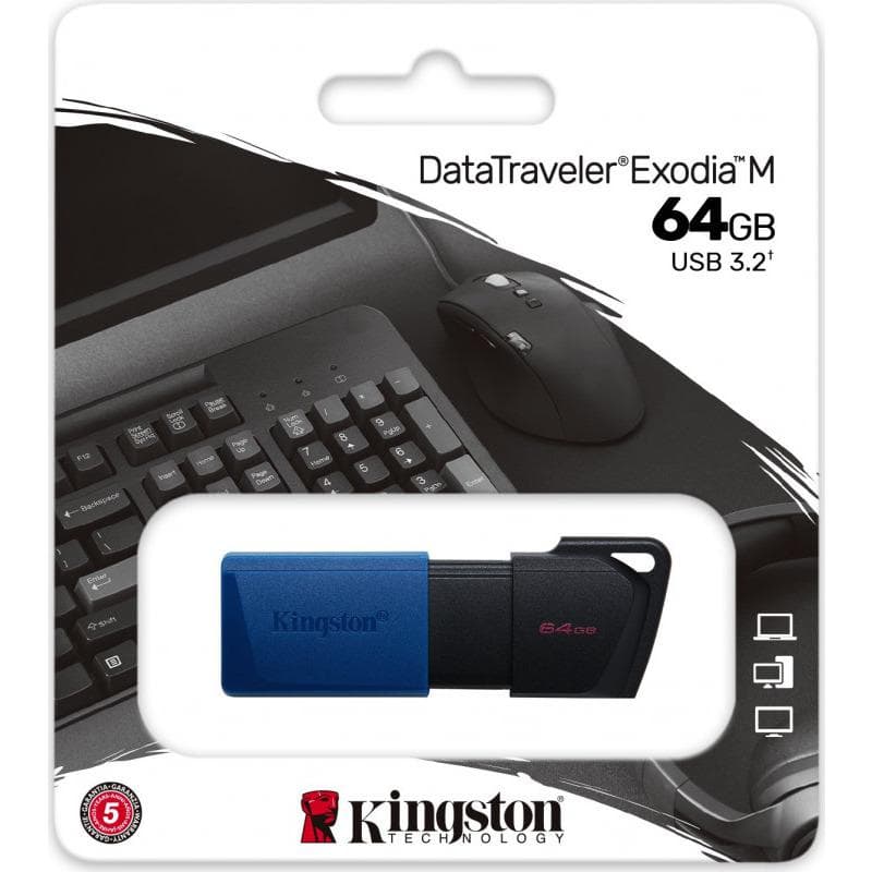 Memorie USB Kingston DataTraveler Exodia M 64 GB, USB 3.2, - 3