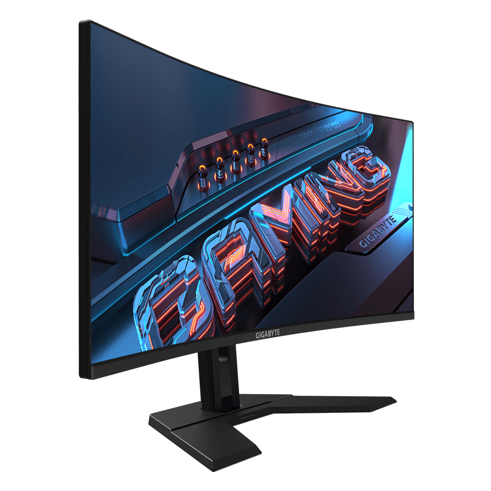 Gigabyte Monitor Gaming 34" GS34WQC, Non-glare, Rezolutie: 3440 x 1440 - 3