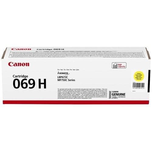 Toner Canon CRG069HY, Galben, capacitate 5500 pagini, pentru i-SENSYS LBP673Cdw,