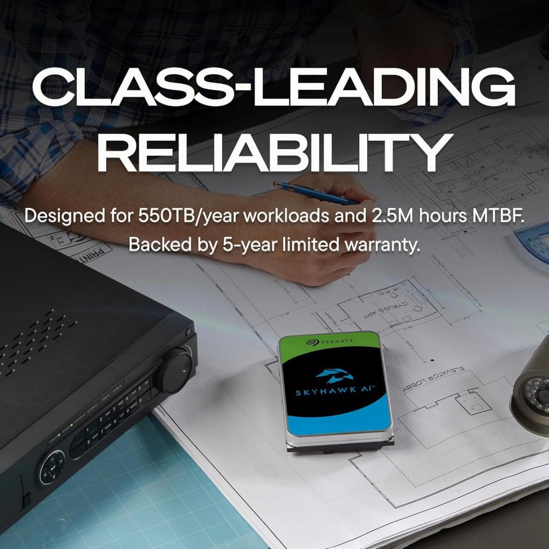 HDD Surveillance Seagate SkyHawk AI, 32 TB, 7200 rpm, 512 - 2