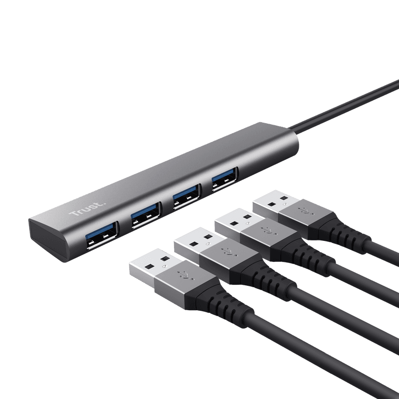 HUB USB Trust Halyx, USB-A la 4 x USB-A 3.2