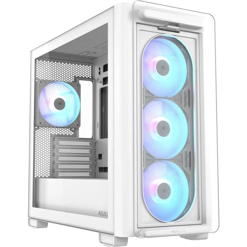 Carcasa ASUS A23 PLUS TG ARGB, Mid Tower, White