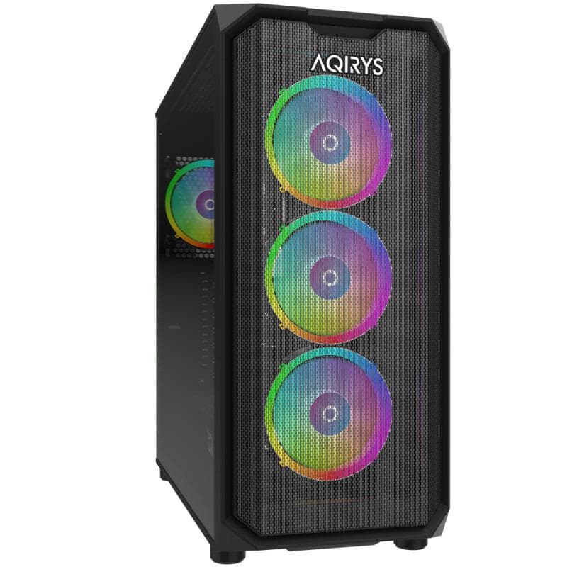 Carcasa AQIRYS Wezen PRO, RGB, Mid Tower, Black - 5