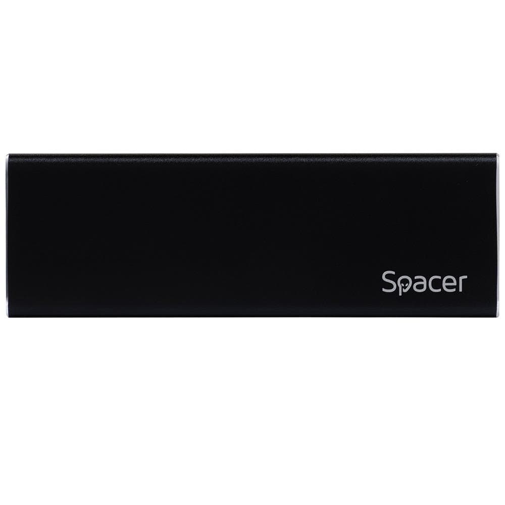 Rack extern Spacer SSD M.2 USB-C negru - 2