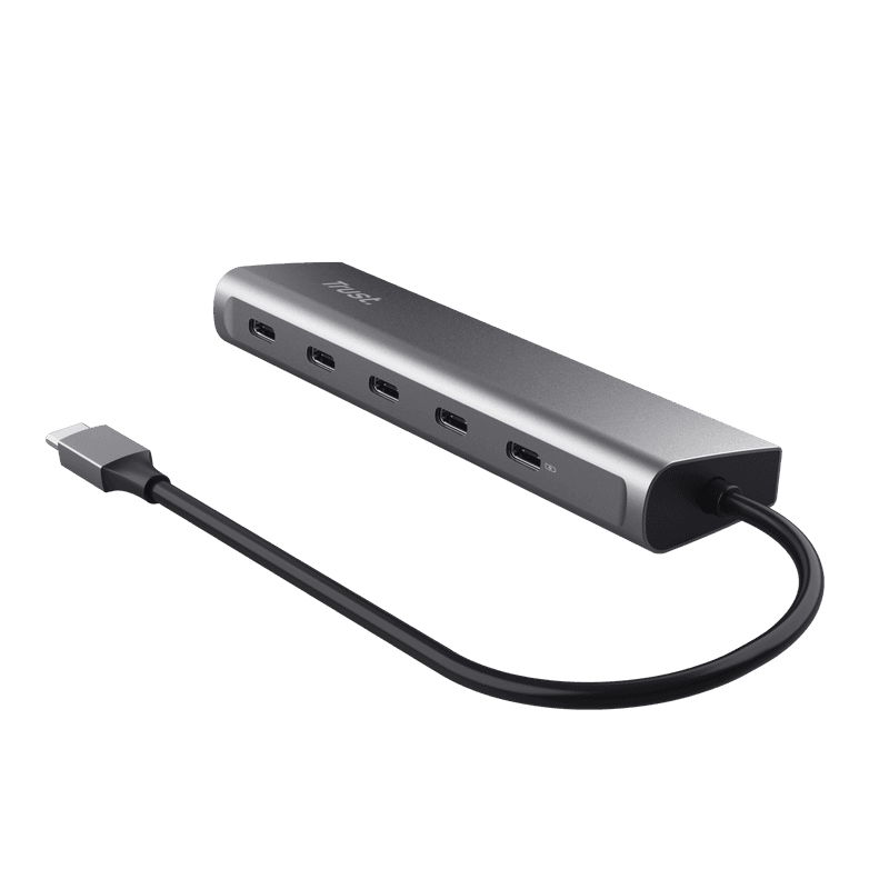 Hub Trust Halyx, 5 porturi USB-C 3.2 gen 1: 1 - 4