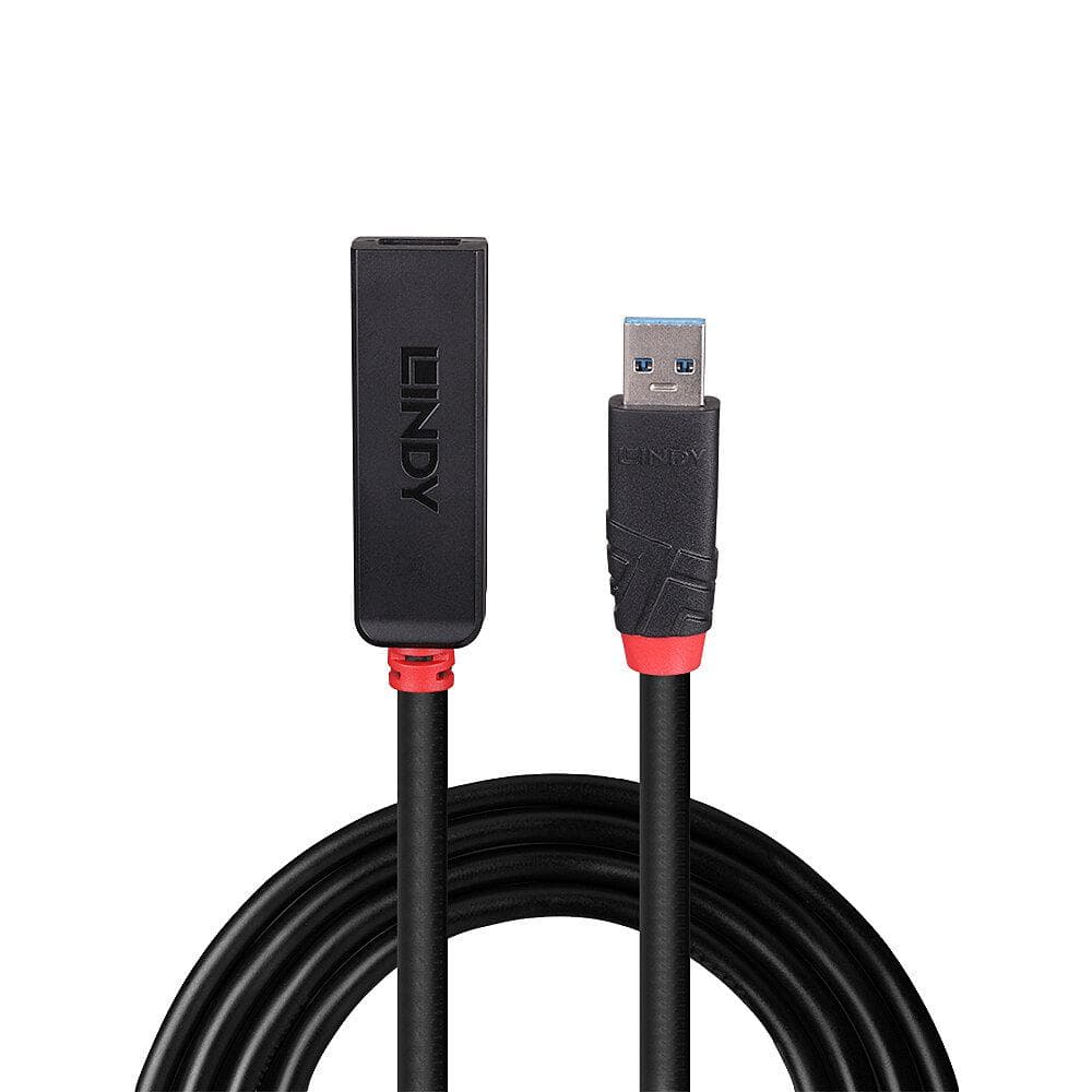 Adaptor Lindy USB 3.0 Active Extension Slim, material PVC, lungime - 3