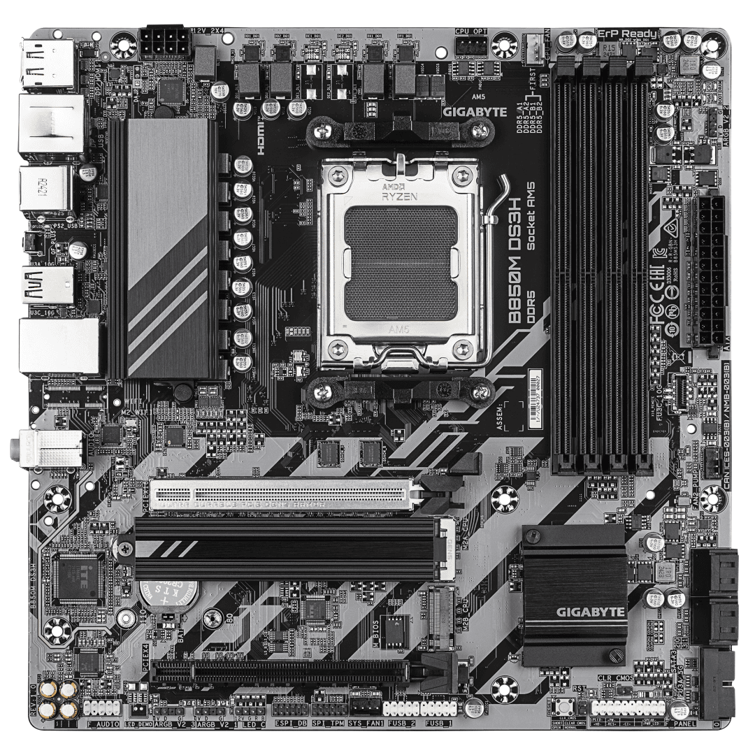 Placa de baza Gigabyte B850M DS3H, Socket AM5, DDR5, Micro-ATX - 2
