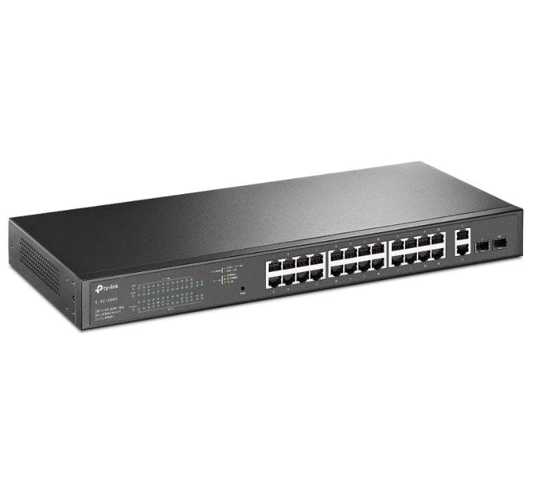 "28-Port Gigabit Easy Smart Switch with 24-Port PoE+ PORT: 24× - 2