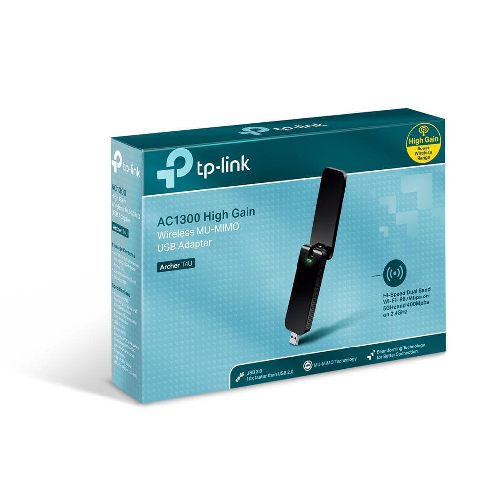 Adaptor wireless TP-LINK Archer T4U, AC1300, WiFI, Dual-Band - 2