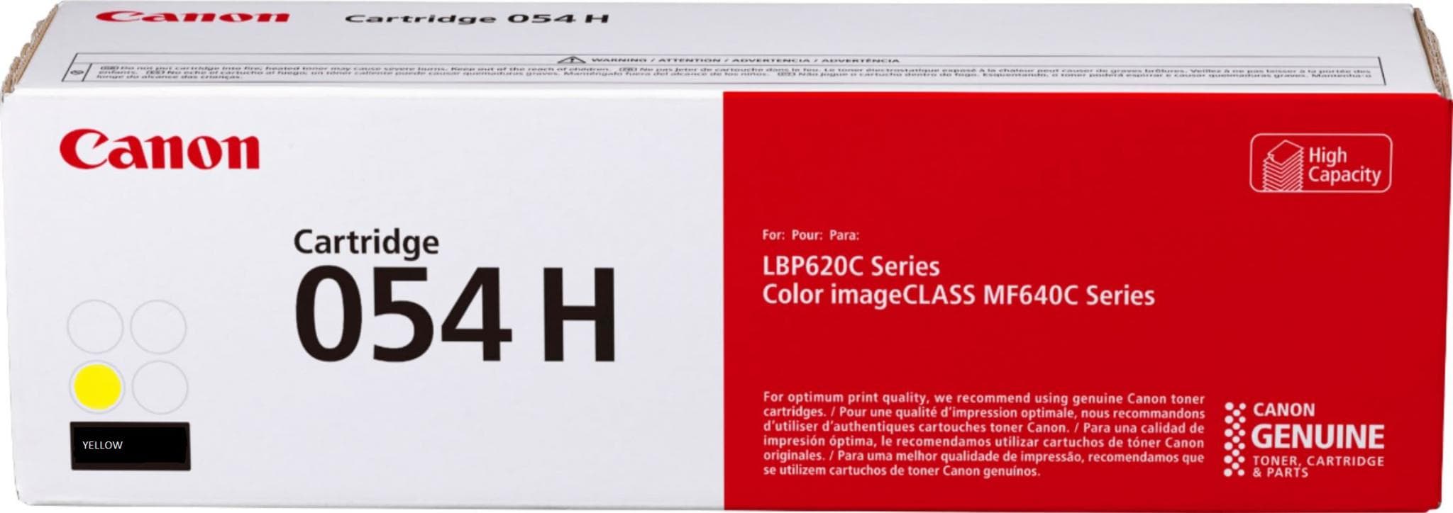 Toner Canon CRG054H yellow, High yeld, capacitate 2.3k pagini, pentru