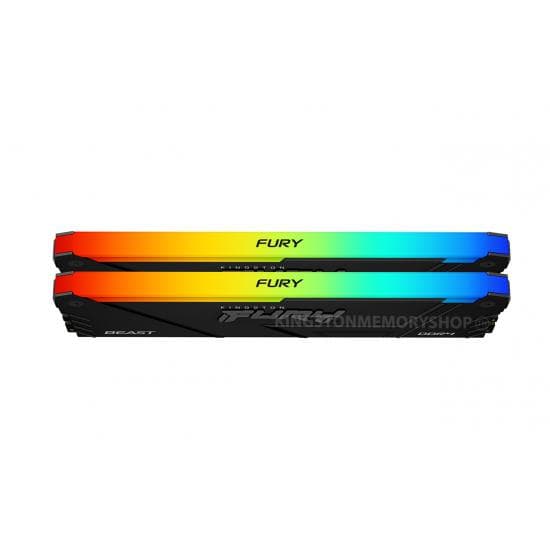 Memorie RAM Kingston FURY Beast RGB, 32 GB DDR4, 3200 - 3
