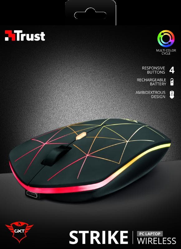 Mouse Trust GXT 117 Strike, Wireless Gam, negru - 6