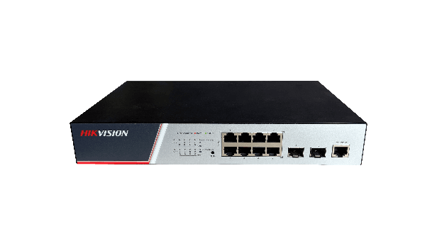 Switch Hikvision DS-3E2510P(B), Switching Capacity 336 Gbps, 8 Gigabit Poe