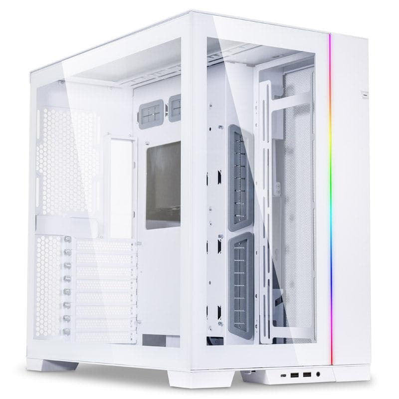 Carcasa Lian Li Dynamic EVO Snow, RGB, Mid Tower, White