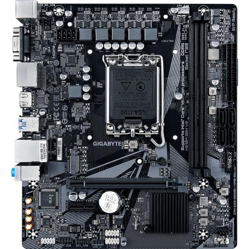 Placa de baza Gigabyte H610M S2H V2, Socket 1700, DDR5, - 3