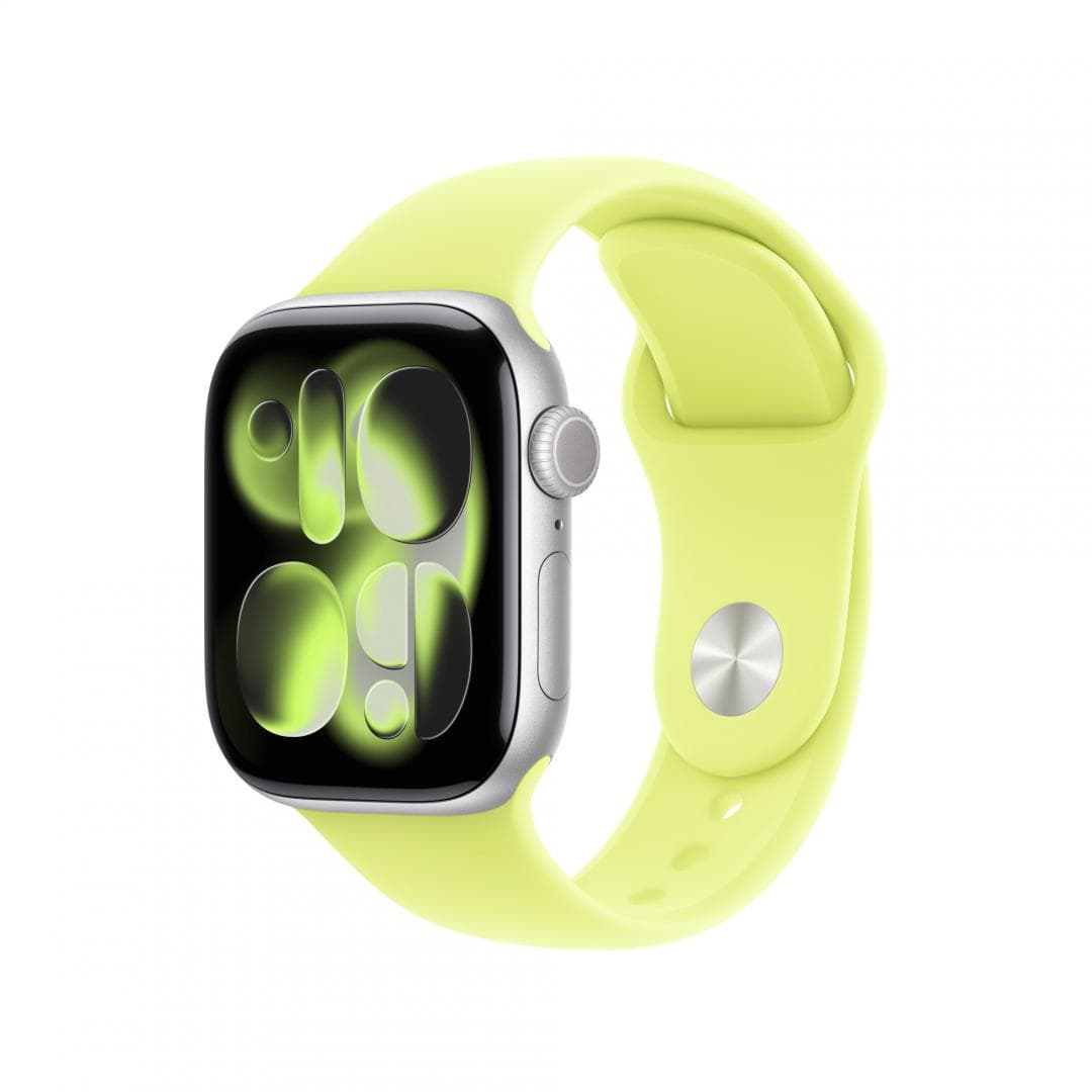 Apple Watch 42mm Neon Yellow Sport Band - S/M - 3