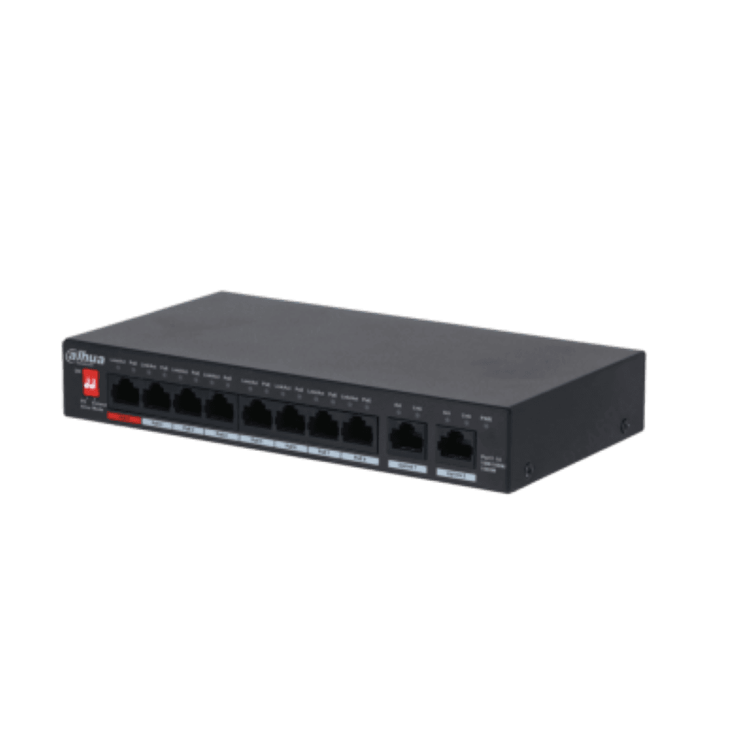 Dahua switch 8 porturi Gigabit PFS3010-8GT-96 V2, Unmanaged, Interfata: 8