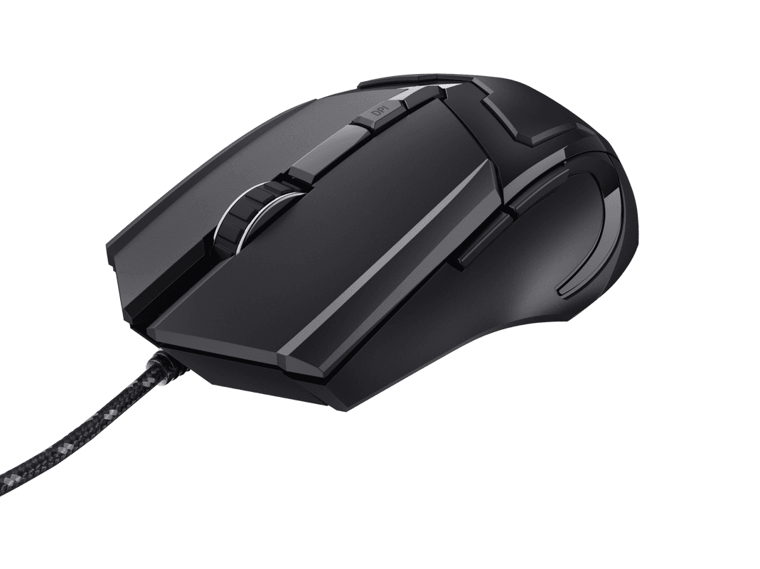 Mouse Trust Basics gaming cu fir, 4800 DPI, negru - 4
