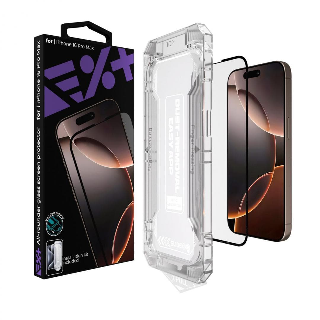 NEXT ONE All-rounder Glass Screen Protector for iPhone 16 Pro - 3