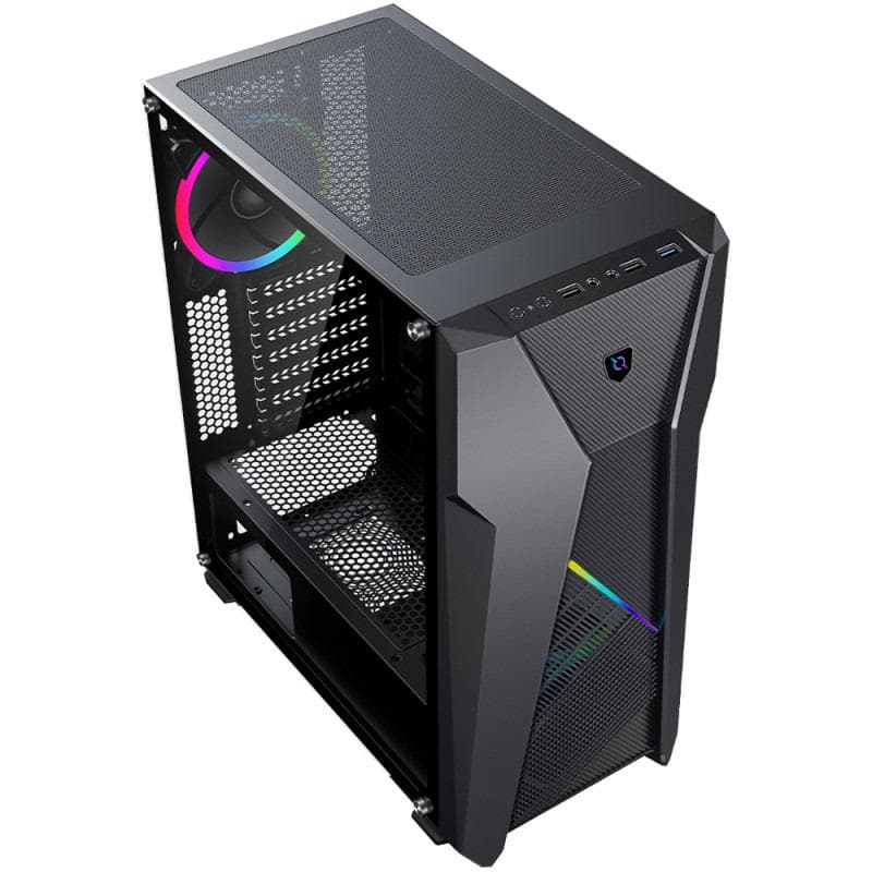 Carcasa Aqirys CANOPUS, RGB, Mid Tower, Black - 3