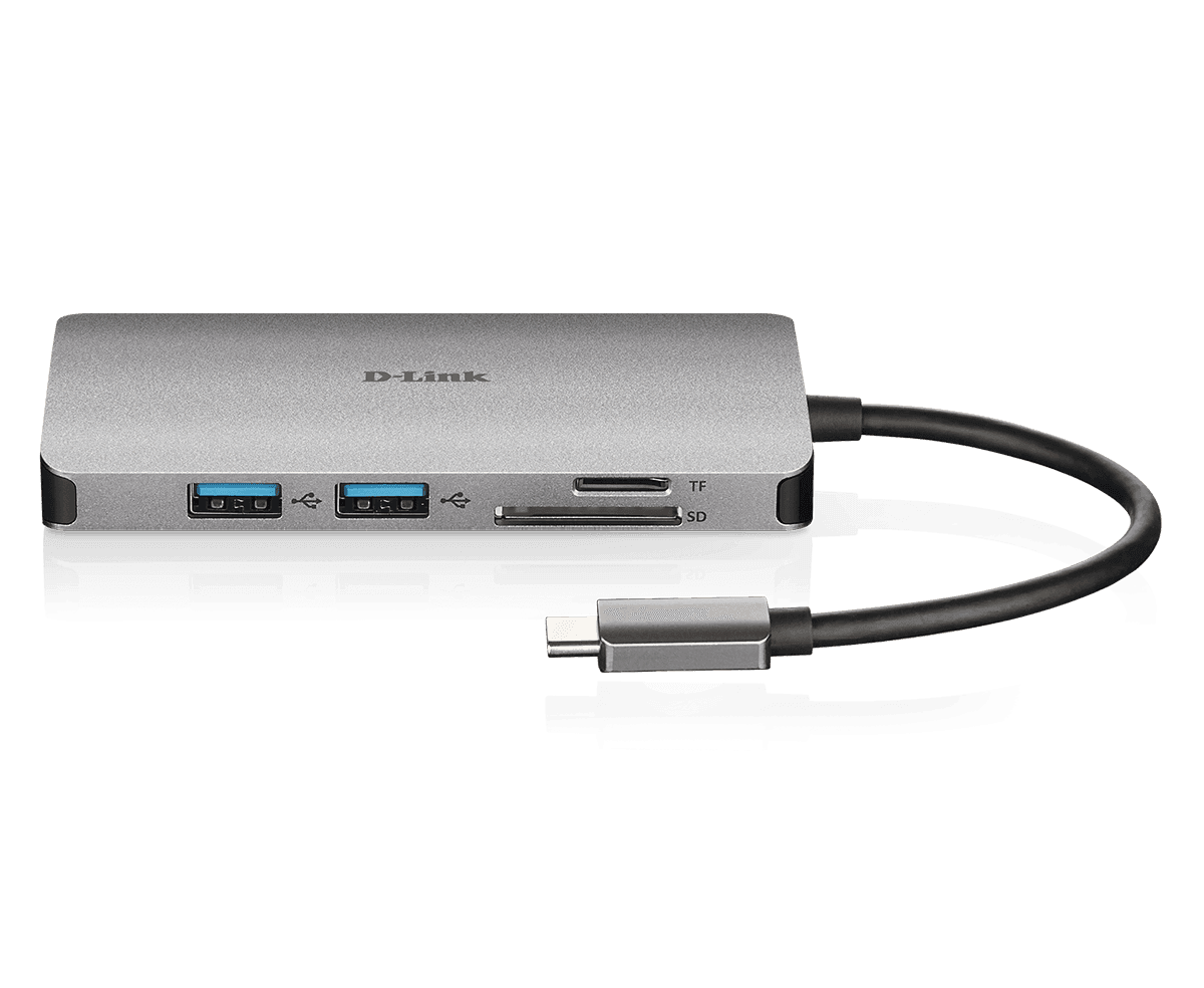 Hub USB DLINK DUB-M810, 8 porturi 3.0, gri - 4