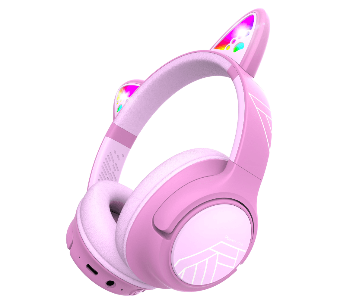 Casti Head-band PowerLocus Bobo, Wireless, Roz - 4