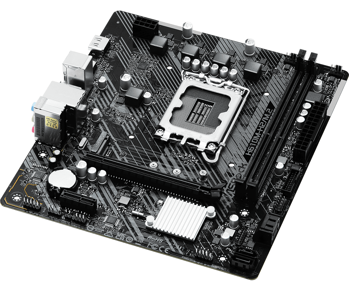Placa de baza ASRock H610M-H2/M.2, Socket 1700, DDR4, Micro-ATX - 3