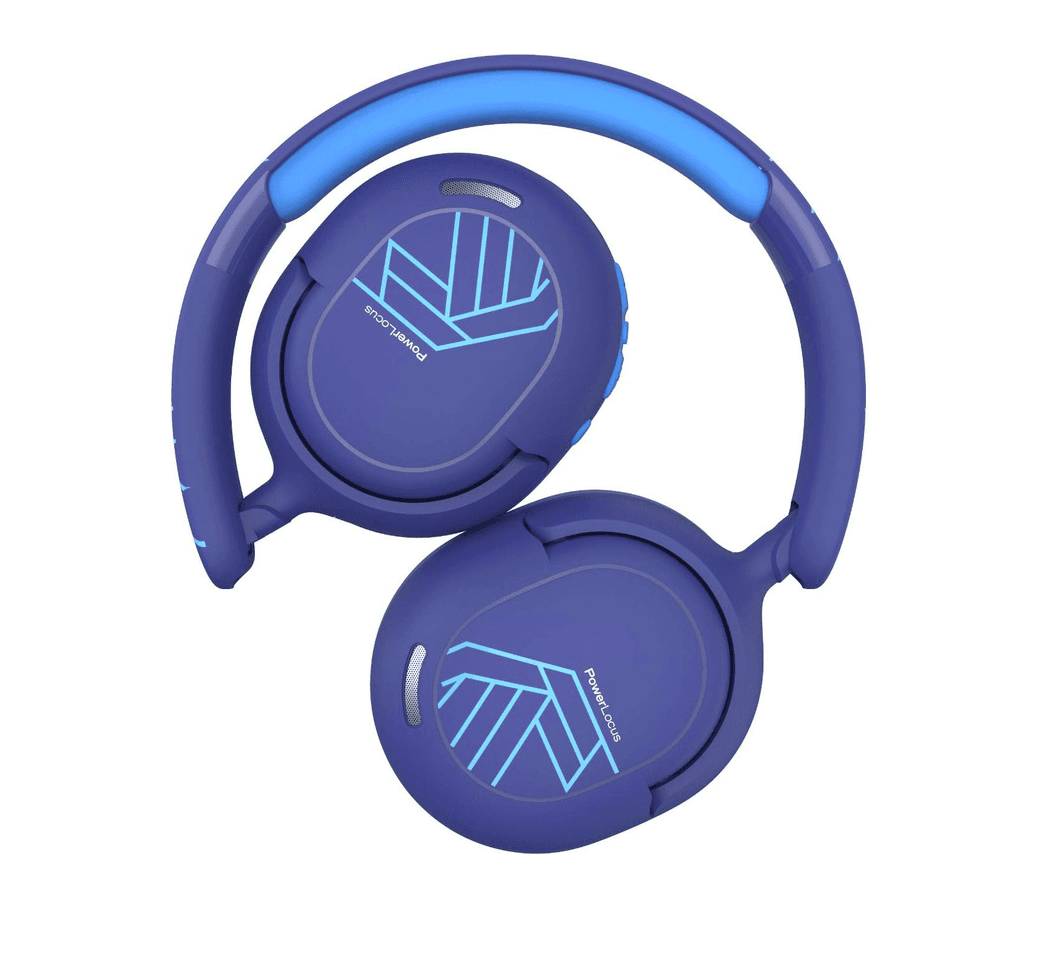 Casti Over-ear POWERLOCUS Lion Kids, wireless, Albastru - 4
