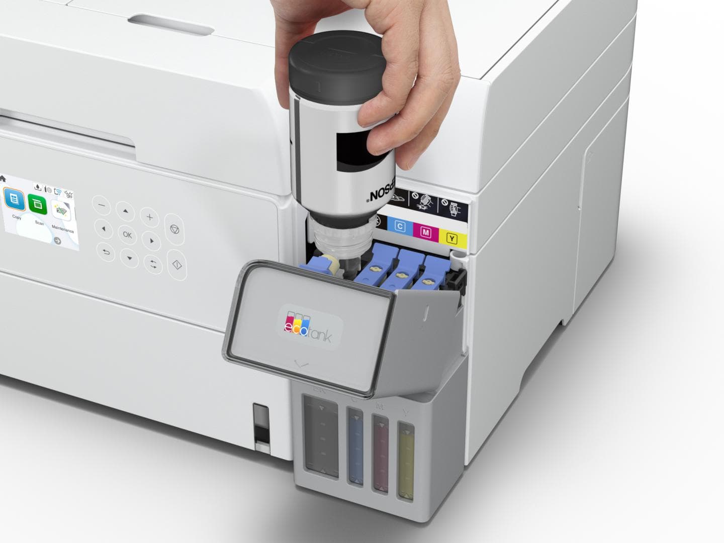 Multifunctional inkjet color Epson EcoTank CISS L6376, culoare alb, dimensiune - 6