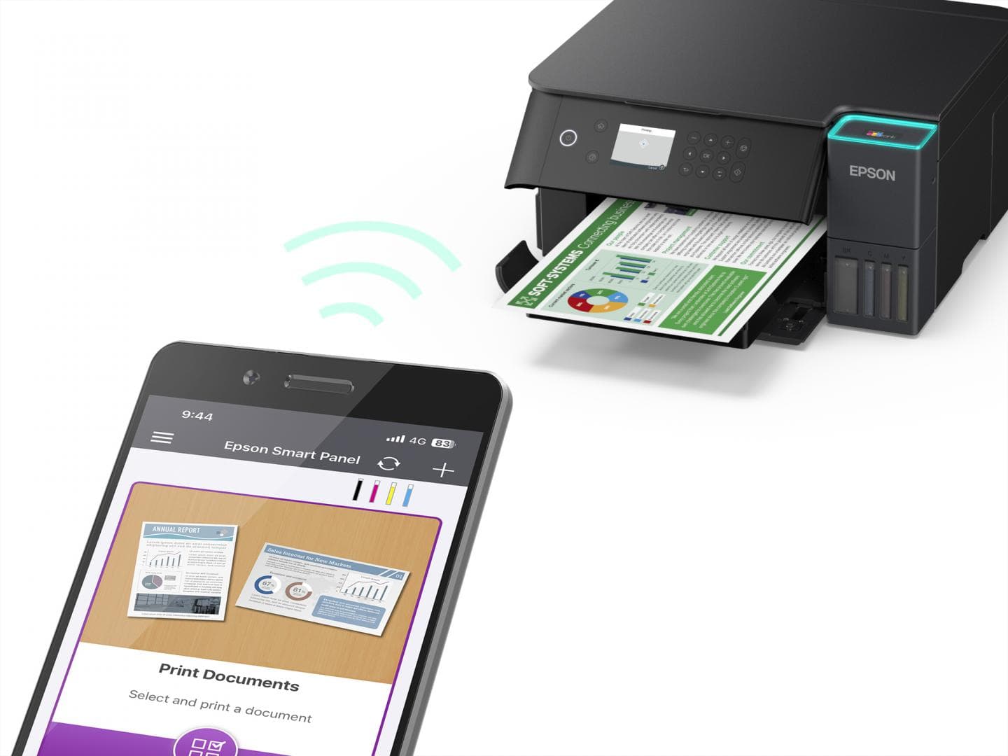 Multifunctional inkjet color Epson EcoTank CISS L6360, dimensiune A4 (Printare,Copiere, - 6