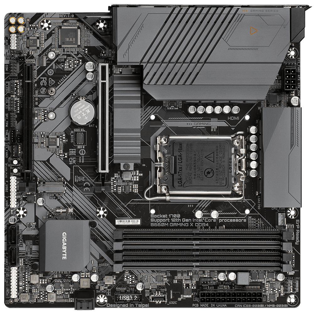 Placa de baza Gigabyte B760M GAMING X, Socket 1700, DDR4, - 2