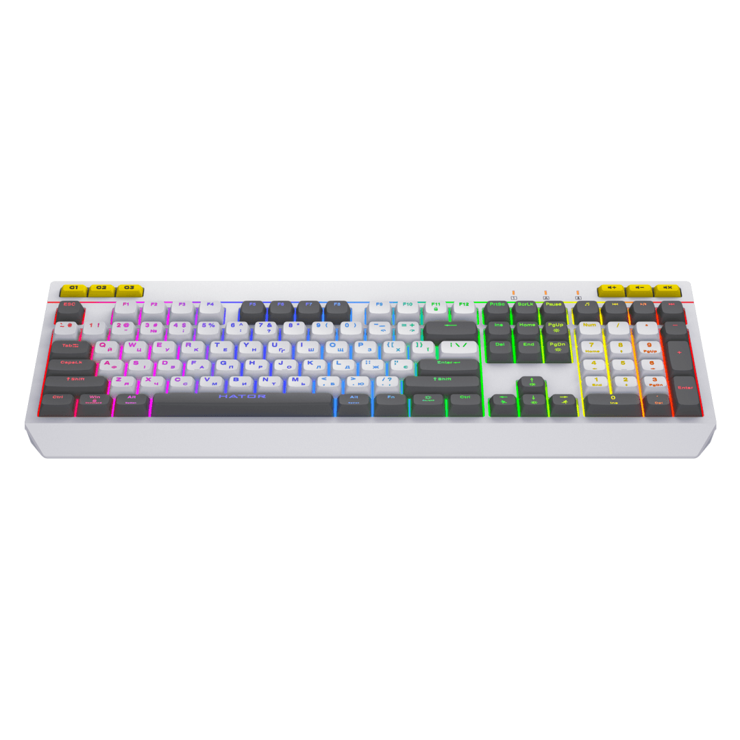 Tastatura membrana cu fir Hator Icefall, conectivitate USB, polling rate - 2